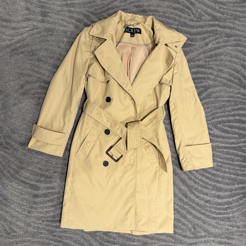 J. Crew Classic Beige Trench Coat